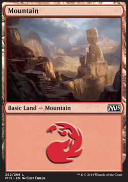 Mountain (V.1)⁣ - Magic 2015⁣ (Land)⁣ [262]