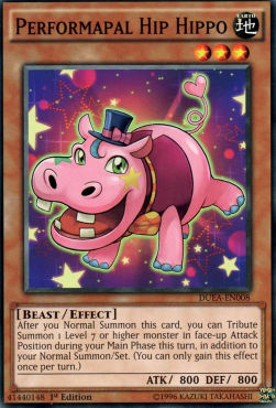 Performapal Hip Hippo (V.1 - Common)⁣ - Duelist Alliance⁣ (Common)⁣ [008]