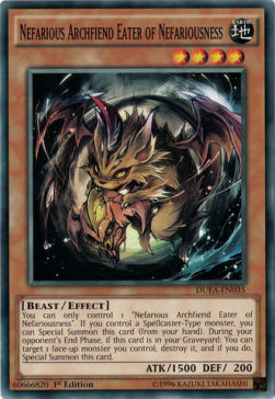 Nefarious Archfiend Eater of Nefariousness⁣ - Duelist Alliance⁣ (Common)⁣ [035]