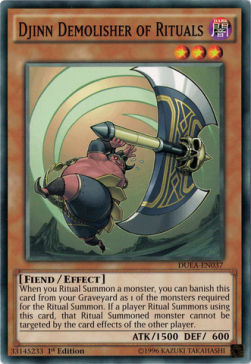 Djinn Demolisher of Rituals⁣ - Duelist Alliance⁣ (Common)⁣ [037]