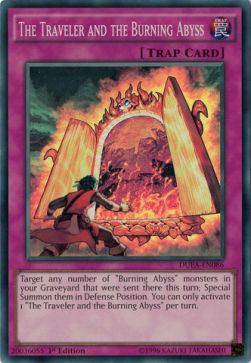The Traveler and the Burning Abyss⁣ - Duelist Alliance⁣ (Super Rare)⁣ [086]