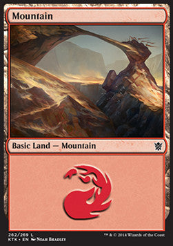Mountain (V.1)⁣ - Khans of Tarkir⁣ (Land)⁣ [262]