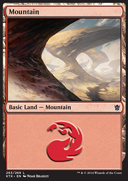 Mountain (V.2)⁣ - Khans of Tarkir⁣ (Land)⁣ [263]