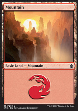 Mountain (V.3)⁣ - Khans of Tarkir⁣ (Land)⁣ [264]
