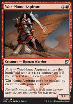 War-Name Aspirant⁣ - Khans of Tarkir⁣ (Uncommon)⁣ [126]