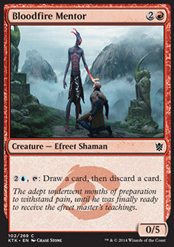 Bloodfire Mentor⁣ - Khans of Tarkir⁣ (Common)⁣ [102]