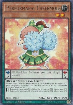 Performapal Cheermole⁣ - The New Challengers⁣ (Rare)⁣ [001]
