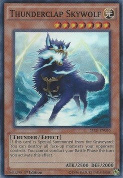 Thunderclap Skywolf (V.1 - Super Rare)⁣ - Secrets of Eternity⁣ (Super Rare)⁣ [036]