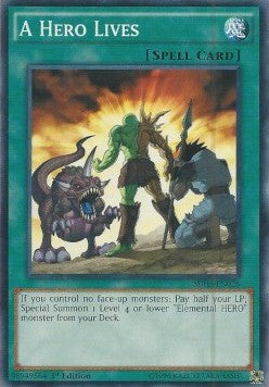 A Hero Lives⁣ - Structure Deck: HERO Strike⁣ (Common)⁣ [026]