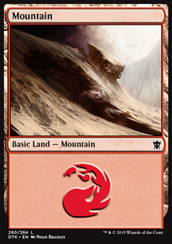 Mountain (V.2)⁣ - Dragons of Tarkir⁣ (Land)⁣ [260]
