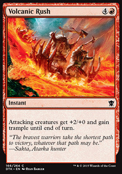 Volcanic Rush⁣ - Dragons of Tarkir⁣ (Common)⁣ [166]