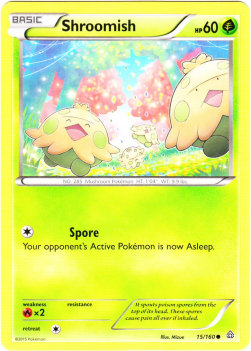 Shroomish⁣ - Primal Clash⁣ (Common)⁣ [15]