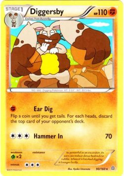 Diggersby⁣ - Primal Clash⁣ (Rare)⁣ [90]