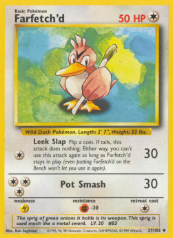 Farfetch'd⁣ - Base Set⁣ (Uncommon)⁣ [27]