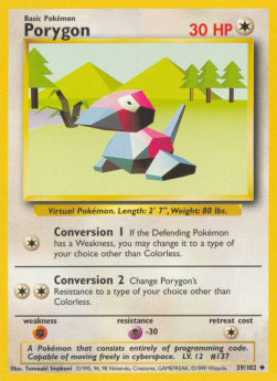 Porygon⁣ - Base Set⁣ (Uncommon)⁣ [39]