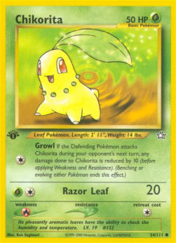 Chikorita⁣ - Neo Genesis⁣ (Common)⁣ [54]