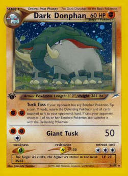 Dark Donphan - Neo Destiny (Holo Rare) [NDE-3]