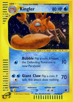 Kingler - Expedition Base Set (Holo Rare) [EX-15]