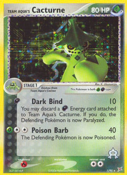 Team Aqua's Cacturne⁣ - EX Team Magma vs Team Aqua⁣ (Holo Rare)⁣ [1]