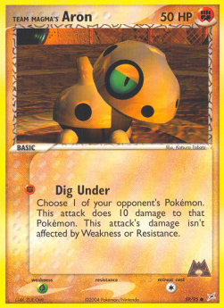 Team Magma's Aron (Dig Under)⁣ - EX Team Magma vs Team Aqua⁣ (Common)⁣ [59]