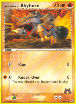Team Magma's Rhyhorn (Ram) - EX Team Magma vs Team Aqua (Common) [MA-68]