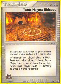 Team Magma Hideout⁣ - EX Team Magma vs Team Aqua⁣ (Uncommon)⁣ [83]