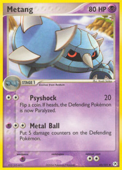 Metang (Psychic)⁣ - EX Hidden Legends⁣ (Uncommon)⁣ [43]