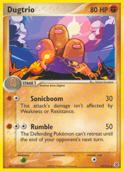 Dugtrio⁣ - EX FireRed & LeafGreen⁣ (Rare)⁣ [22]