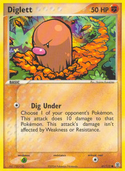 Diglett⁣ - EX FireRed & LeafGreen⁣ (Common)⁣ [61]