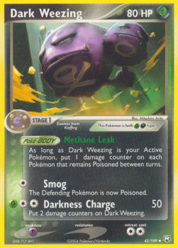 Dark Weezing⁣ - EX Team Rocket Returns⁣ (Uncommon)⁣ [42]