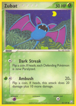 Zubat⁣ - EX Team Rocket Returns⁣ (Common)⁣ [82]
