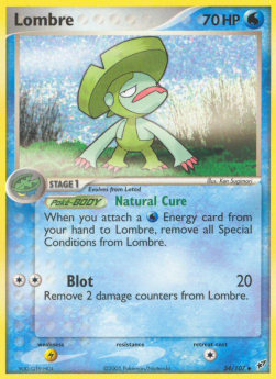 Lombre (Natural Cure)⁣ - EX Deoxys⁣ (Uncommon)⁣ [34]