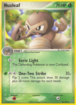 Nuzleaf⁣ - EX Deoxys⁣ (Uncommon)⁣ [43]