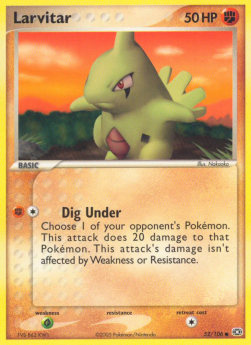 Larvitar⁣ - EX Emerald⁣ (Common)⁣ [52]