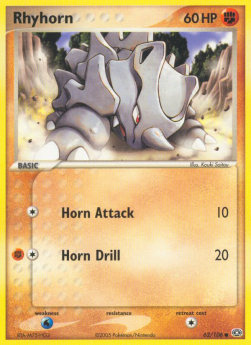 Rhyhorn⁣ - EX Emerald⁣ (Common)⁣ [62]