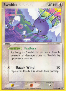 Swablu⁣ - EX Emerald⁣ (Common)⁣ [67]