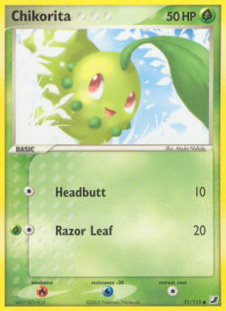 Chikorita⁣ - EX Unseen Forces⁣ (Common)⁣ [51]