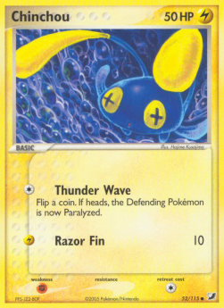 Chinchou⁣ - EX Unseen Forces⁣ (Common)⁣ [52]