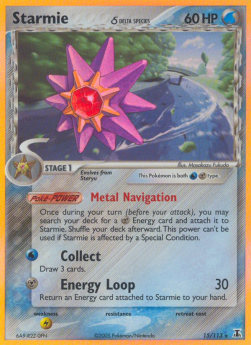 Starmie δ Delta Species (Metal Navigation) - EX Delta Species (Holo Rare) [DS-15]
