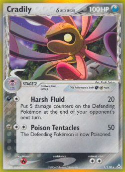 Cradily δ Delta Species - EX Holon Phantoms (Holo Rare) [HP-2]