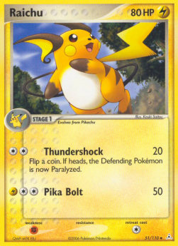 Raichu⁣ - EX Holon Phantoms⁣ (Uncommon)⁣ [51]