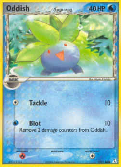 Oddish δ Delta Species⁣ - EX Holon Phantoms⁣ (Common)⁣ [73]