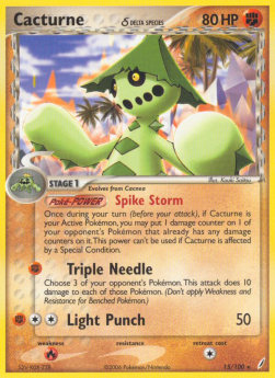 Cacturne δ Delta Species⁣ - EX Crystal Guardians⁣ (Rare)⁣ [15]