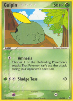 Gulpin⁣ - EX Crystal Guardians⁣ (Uncommon)⁣ [33]