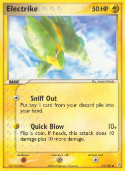 Electrike⁣ - EX Crystal Guardians⁣ (Common)⁣ [52]