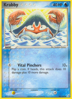Krabby⁣ - EX Crystal Guardians⁣ (Common)⁣ [54]