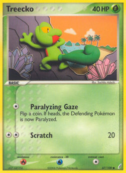 Treecko⁣ - EX Crystal Guardians⁣ (Common)⁣ [67]
