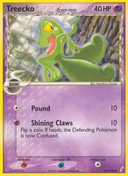 Treecko δ Delta Species⁣ - EX Crystal Guardians⁣ (Common)⁣ [68]