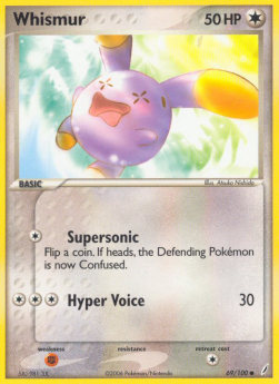 Whismur⁣ - EX Crystal Guardians⁣ (Common)⁣ [69]