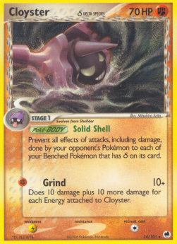 Cloyster δ Delta Species⁣ - EX Dragon Frontiers⁣ (Rare)⁣ [14]
